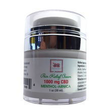 Load image into Gallery viewer, Pain Relief Cream 1000mg CBD Menthol-Arnica 1oz (30mL)
