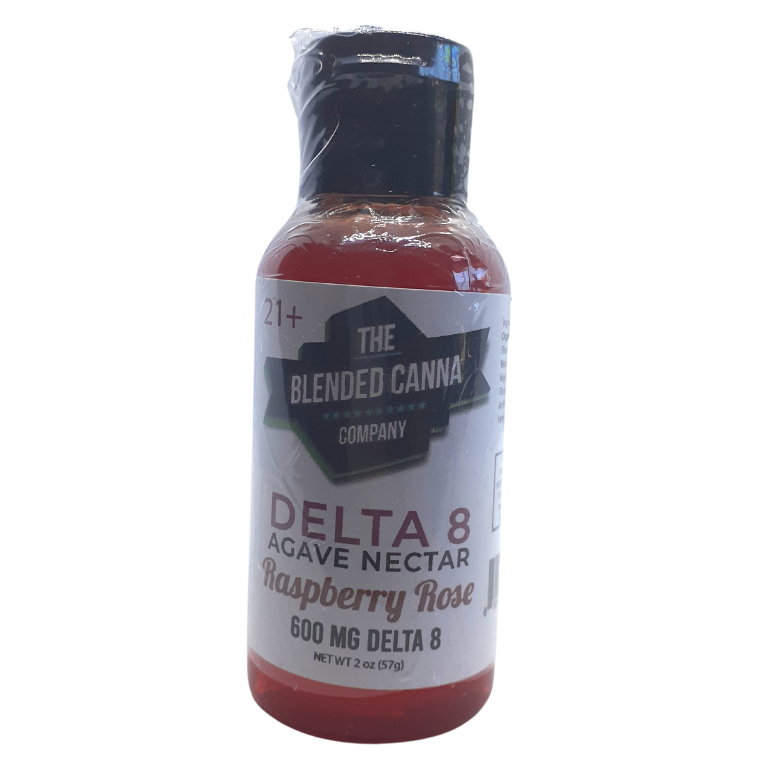 Delta-8 Agave Nectar Syrup Raspberry Rose 600 mg Delta-8 2oz (57g)